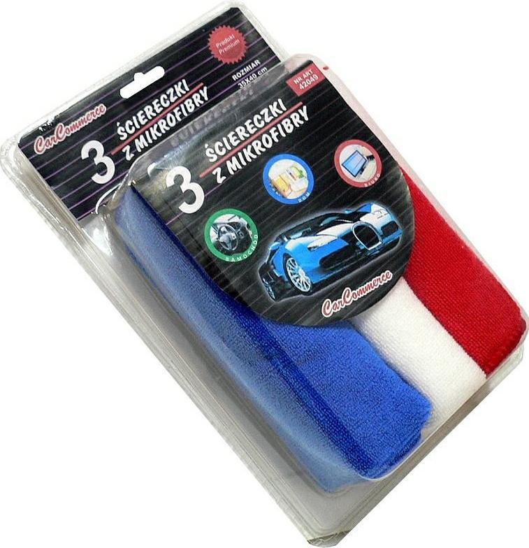 Carcommerce ŚCIERECZKI Z MIKROFIBRY 30 x 40cm - 3szt