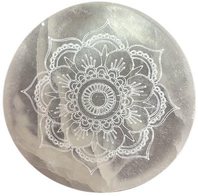 Płytka Selenitowa Mała - Mandala