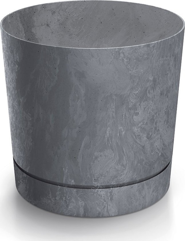 Prosperplast Doniczka okrągła Tubo Effect 200E + podstawka 4,6l