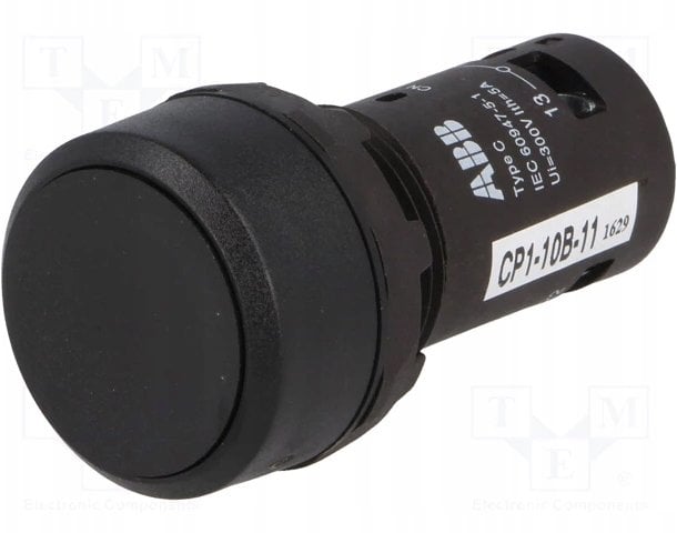 Przycisk monostabilny 22mm wklęsły 1Z+1R czarny CP1-10B-11 1SFA619100R1076