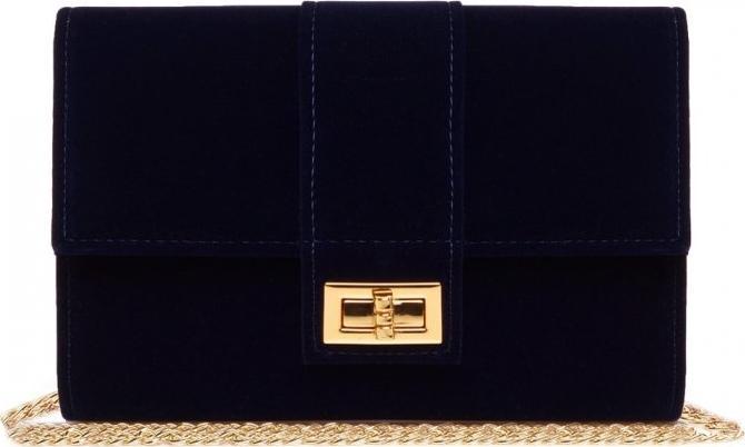 Solome GRANATOWA KOPERTÓWKA TOREBKA DAMSKA SOLOME M2 ZAMSZ