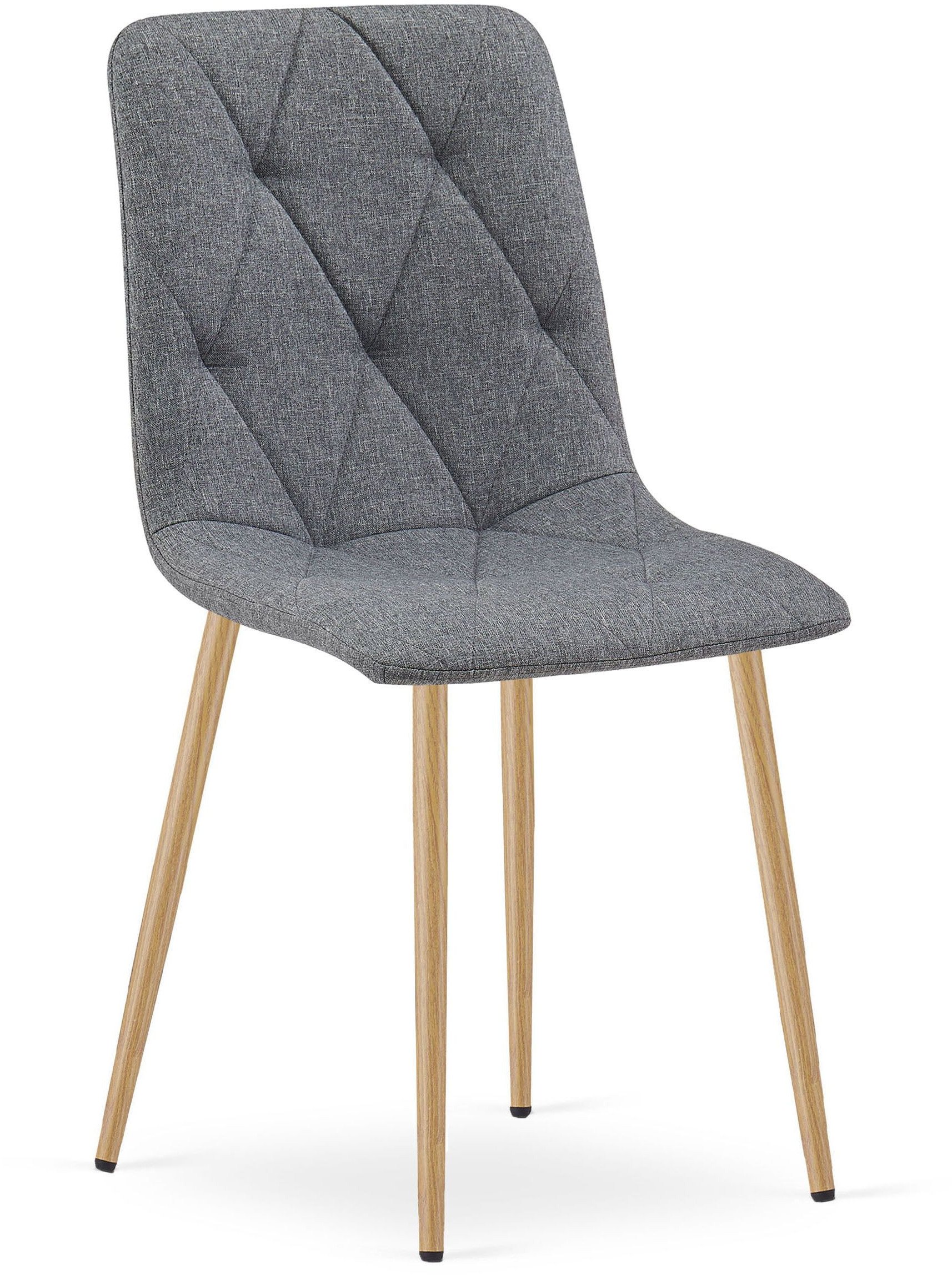 Krzesło LIBRA - ciemny szary materiał / nogi kolor drewna x 1