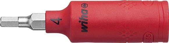 Wkrętakowa końcówka wymienna 1/4" do śrub z gniaz.6-kątnym VDE 4x65mmWiha