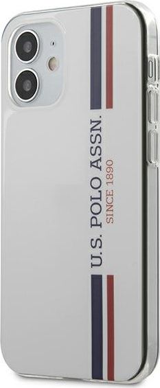 U.S. Polo Assn US Polo USHCP12SPCUSSWH iPhone 12 mini 5,4" biały/white Tricolor Collection