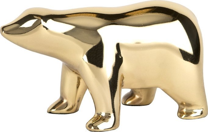 Witek Home Ozdoba z mosiądzu Niedźwiedź