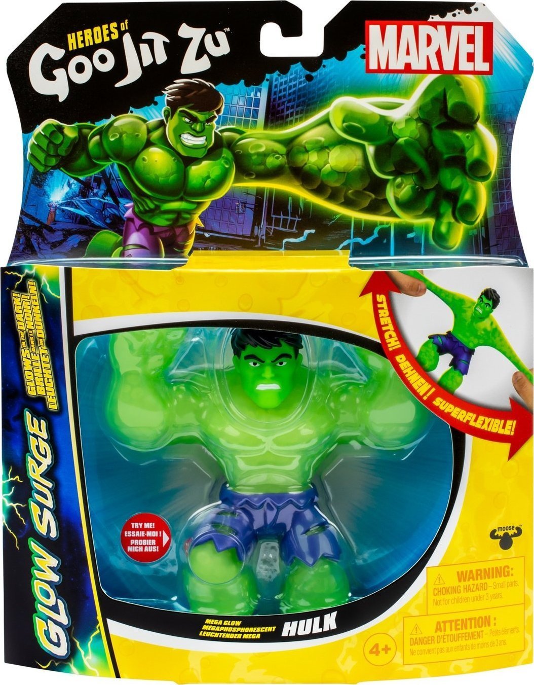 Figurka Goo Jit Zu GOO JIT ZU MARVEL GLOW SURGE HULK