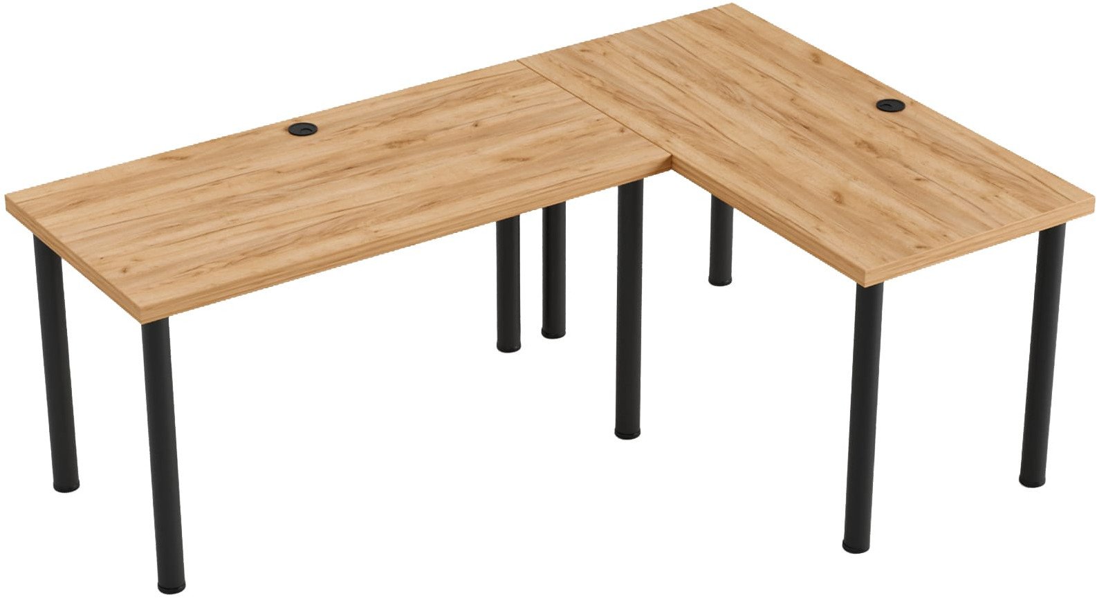 Biurko narożne Dąb Craft Złoty MARCO OFFICE - nie