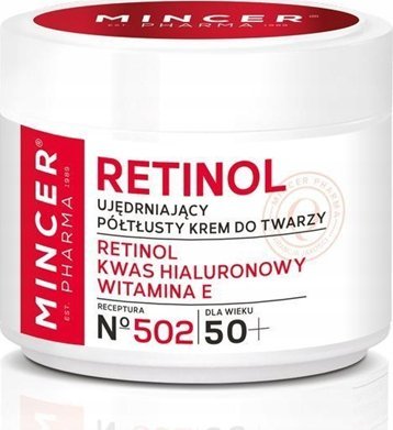Mincer Pharma Retinol Krem ujędrniający-półtłusty 50+ nr 502 50ml