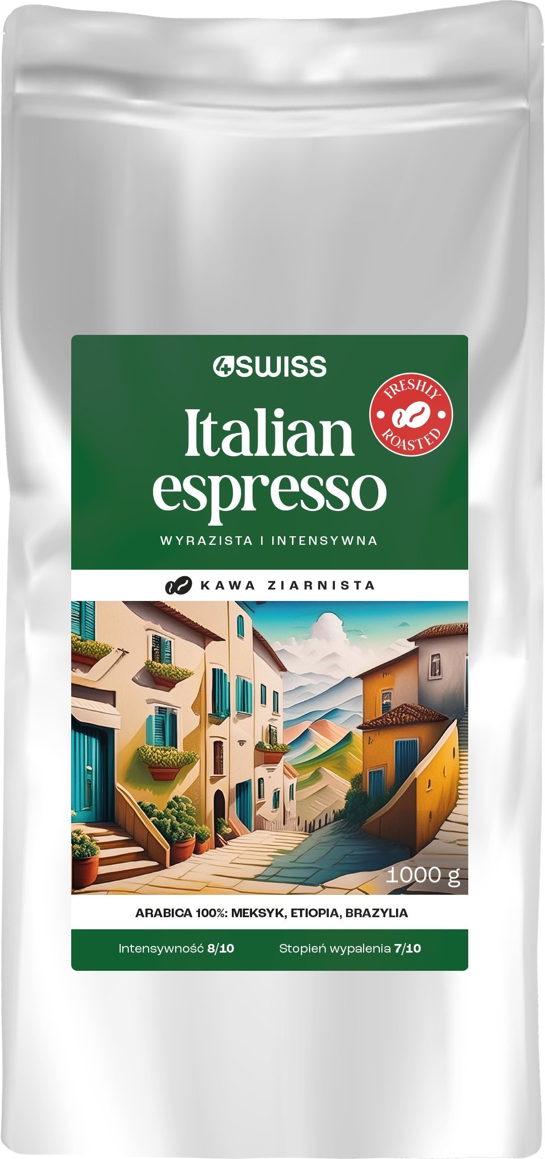 Kawa ziarnista 4Swiss Italian Espresso świeżo palona 1 kg