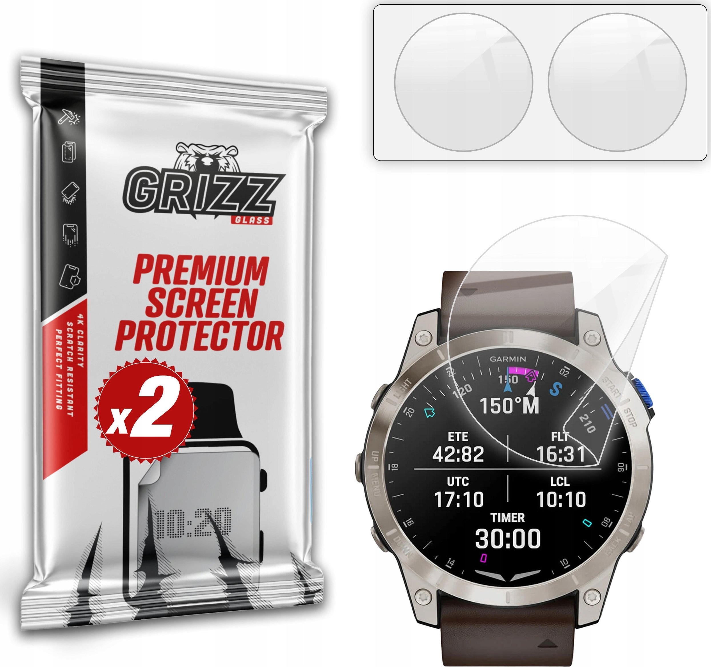 Folia ceramiczna GrizzGlass CeramicFilm do Garmin D2 Mach 1 Pro 51mm