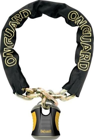 OnGuard Zapięcie rowerowe ONGUARD BEAST 8017 ŁAŃCUCH 110cm*12mm - 5 x Klucze z kodem + KŁÓDKA (ONG-8017)