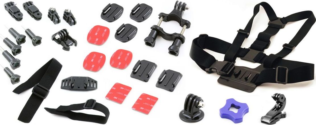 Xrec Zestaw montażowy 30w1 Uchwyt do GoPro HERO 1/2/3/3+/4 CHEST MOUNT