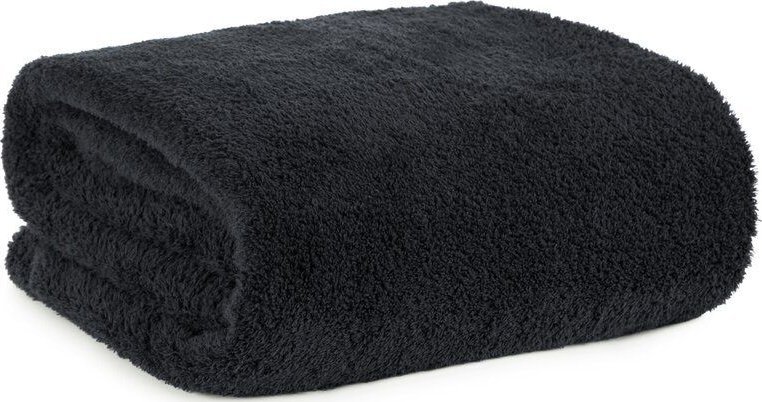 Design 91 Koc jednokolorowy flano KLORI 200X220 czarny