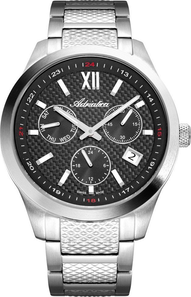 Zegarek Adriatica Zegarek męski Adriatica A8324.5167QF srebrny