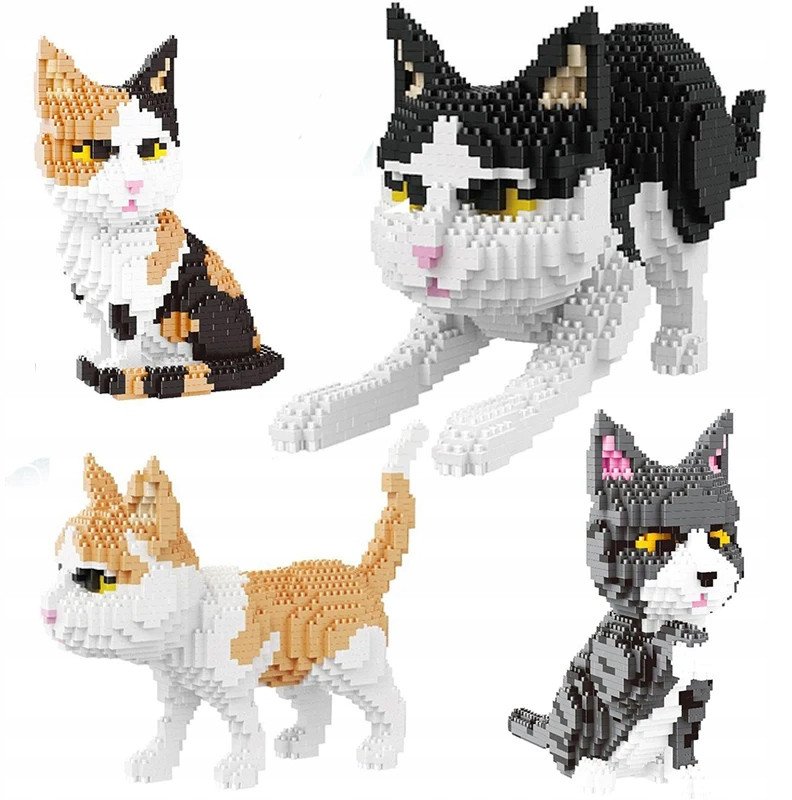 Klocki Konstrukcyjne KOTY Kot 1390 elementów