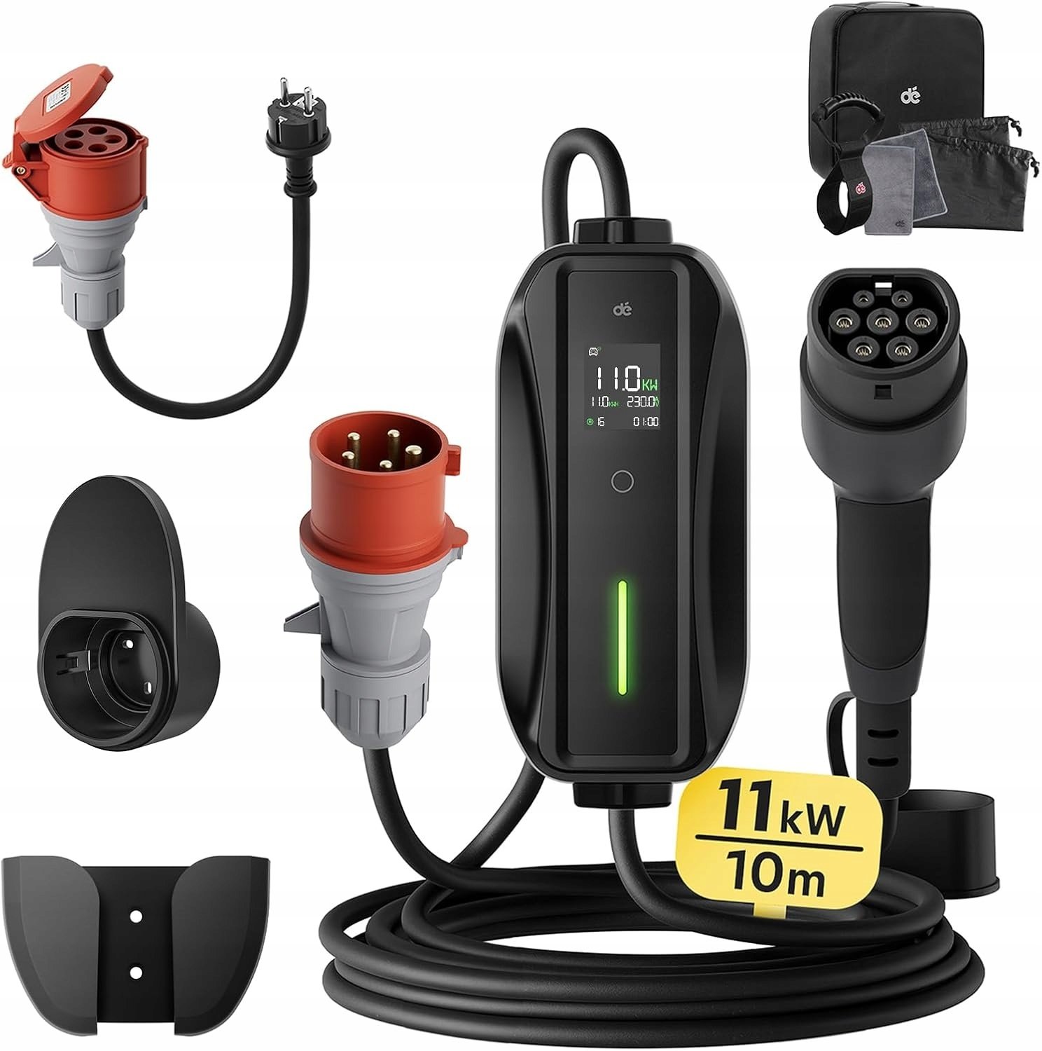 Ładowarka Anker Przenośna stacja ładująca 11 kW 3-fazowa 10 m 6-16 A CEE typu 2