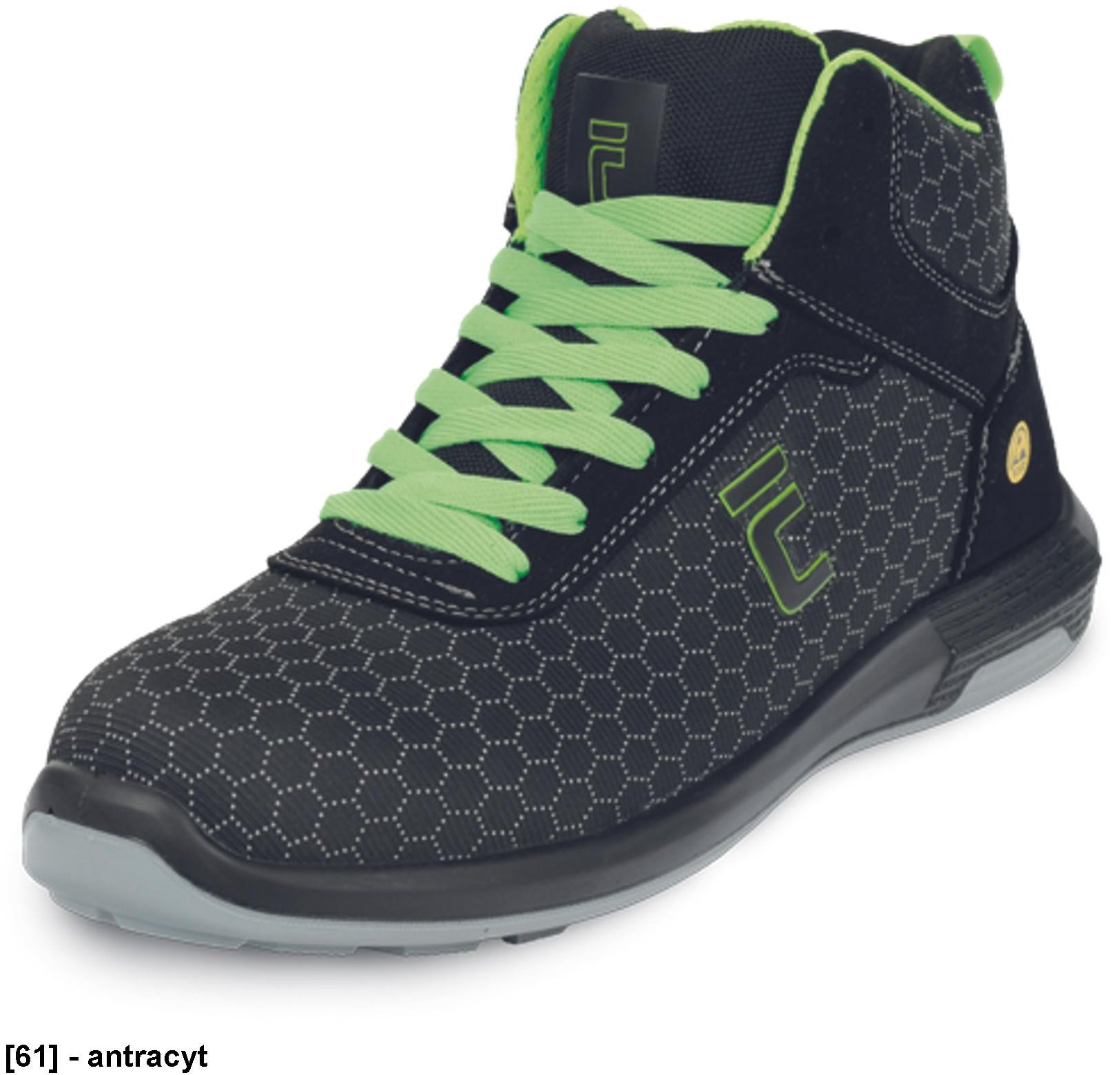 UTTENDORF MF ESD S3S SR -Trzewiki bezpieczne oddychalna i trwała cholewka PUTEK podnosek włókno szklane i wkładka antyprzebiciowa typu S podeszwa PU/P