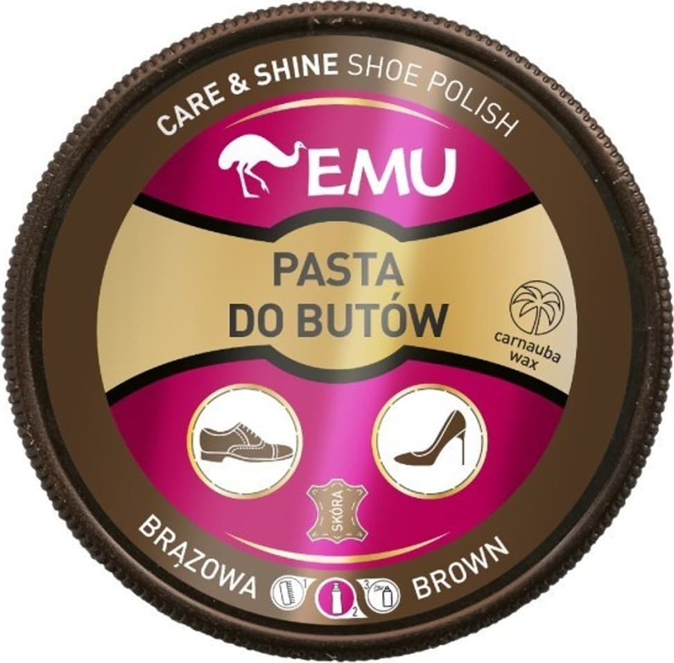 Vaco EMU Pasta do butów - brązowa 50ml