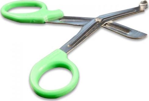 Ratujesz Nożyczki bezpieczne opatrunkowe 14 cm zielone