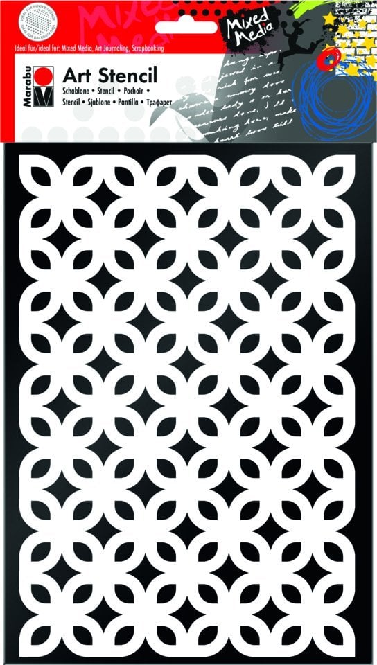 Marabu Marabu 028500004, Art stencil, Adult & children, White, 297 mm, 210 mm