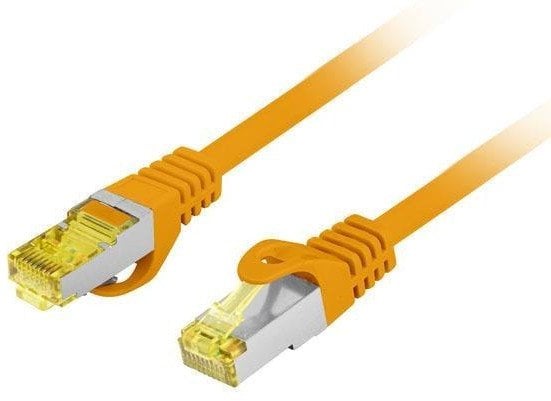 PATCHCORD KAT.6A S/FTP LSZH CU 1.5M POMARAŃCZOWY FLUKE PASSED LANBERG