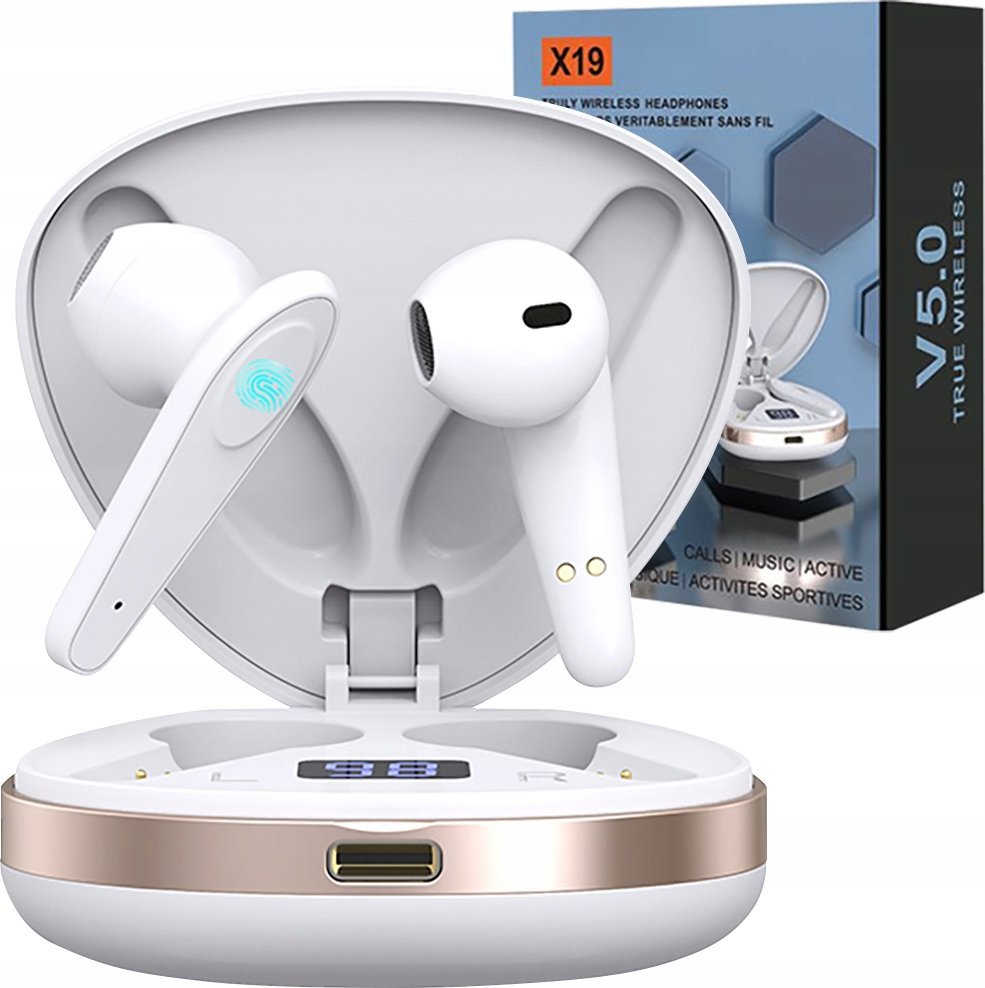 SŁUCHAWKI MUSZLA X19 BLACK