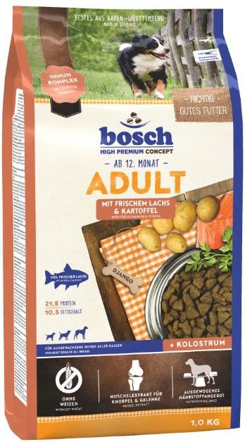 Bosch Tiernahrung Adult Łosoś i ziemniaki - 1 kg