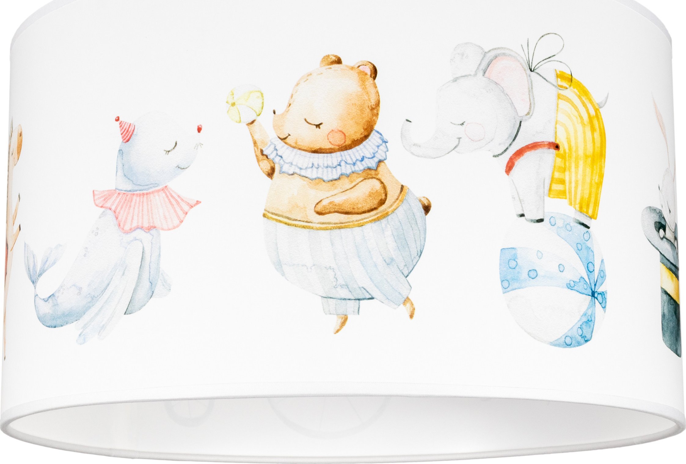 BELIS Lampa sufitowa dziecięca plafon CIRCUS CYRK biała 1 x E27 0903