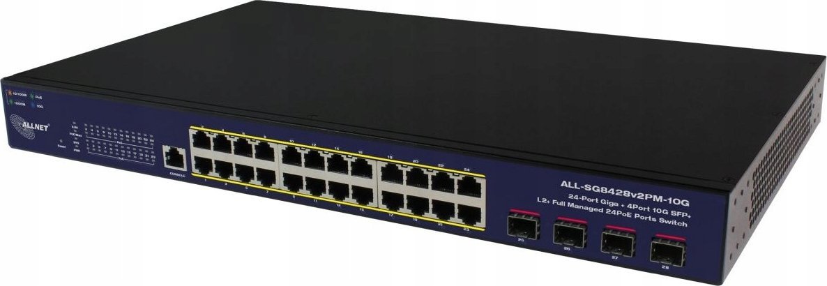Switch Allnet 24+4P Allnet ALL-SG8428v2FPM-10G POE M