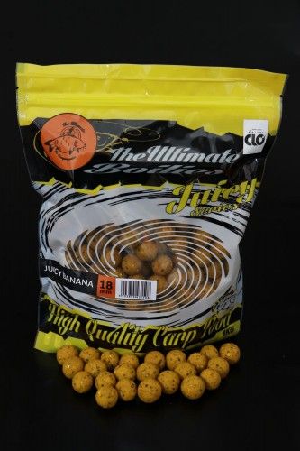 Ultimate Products The Ultimate Juicy Banana BOILIES 18 mm 1 KG.