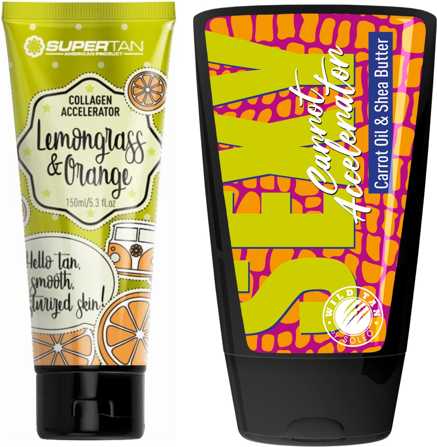 Supertan Lemongrass & Orange + Wild Tan Sexy Carrot Gratis
