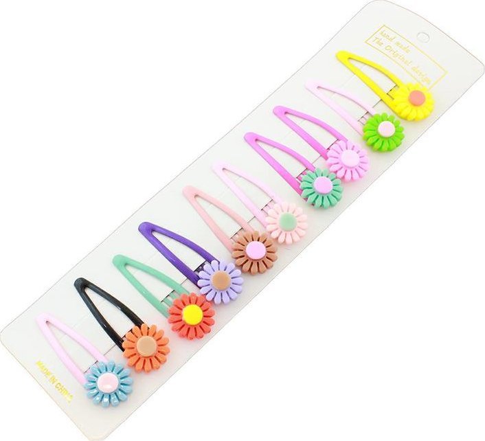 SPINKI do WŁOSÓW Zestaw 10 sztuk wielokolorowe AG264F