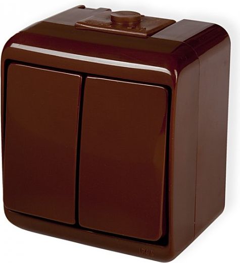 Karlik JUNIOR łącznik hermetyczny świecznikowe brązowe (4WHE-2)