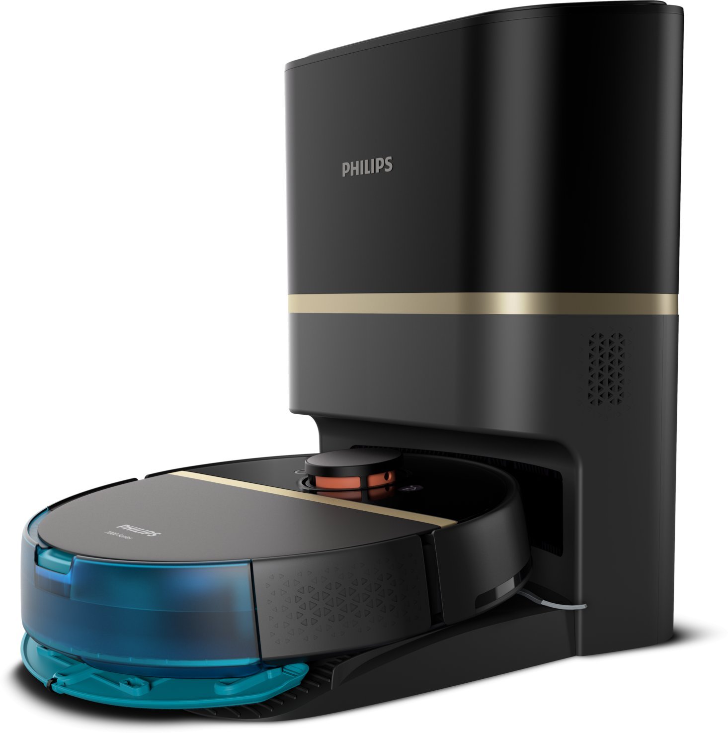 PHILIPS HomeRun 7000. serijas puteklsucejs robots ar mazgasanas funkciju melns XU7100/01 XU7100/01 (8720389020445)