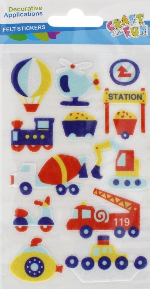 Craft with Fun OZDOBA DEK FILC POJAZDY SPRZYL CF PBH 24/288