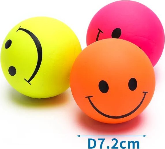 Nobleza Fluorescencyjna kulka z buźką z gumowej pianki Fluorescencyjna kulka z buźką z gumowej pianki