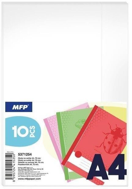 okładka na zeszyt A4 - zestaw 10 szt., 70mic 5371254