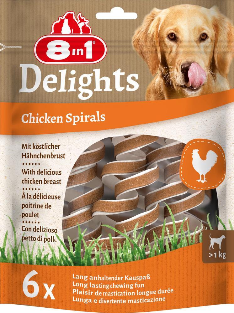 8in1 8in1 Przysmak Delights Chicken Spirals