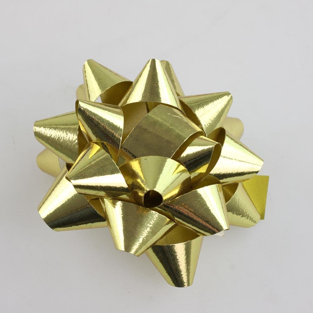 Fastima Rozetka wstążka KOKARDA do prezentów 6,5m Złota K23