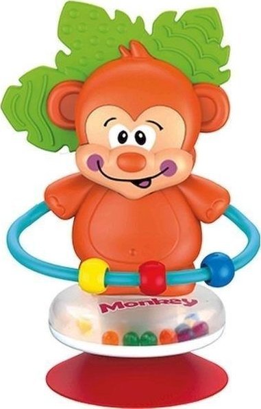 Smily Play Grzechotka z przyssawką Małpka