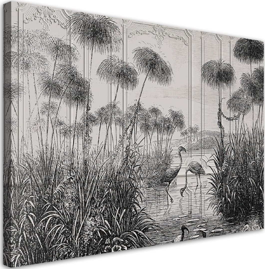 Feeby Obraz na płótnie, Ptaki w stawie - 100x70