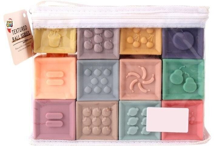 Miękkie klocki sensoryczne 12el