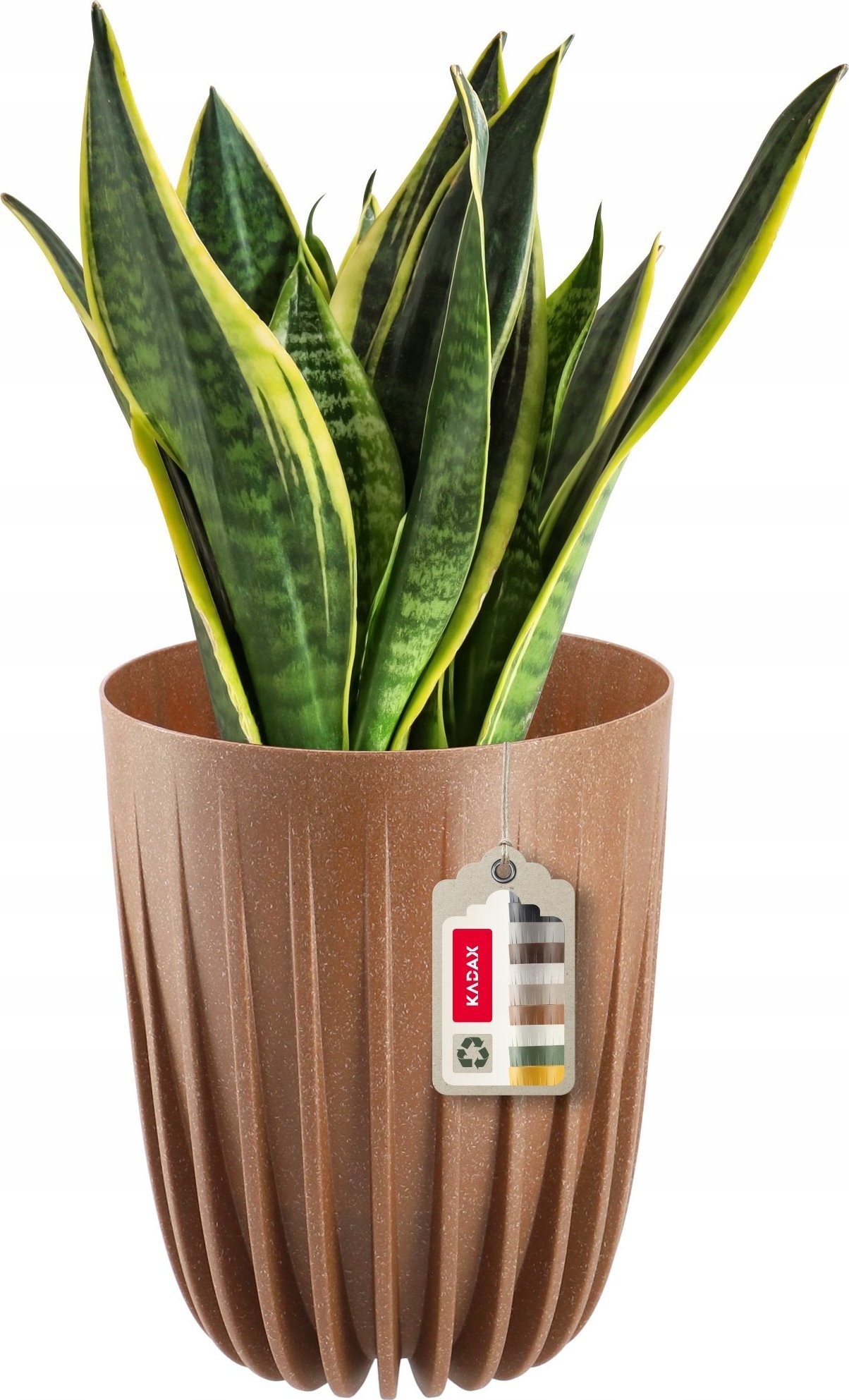 Kadax Eko Doniczka Osłonka + Wkładka Brązowa 14,5x17cm