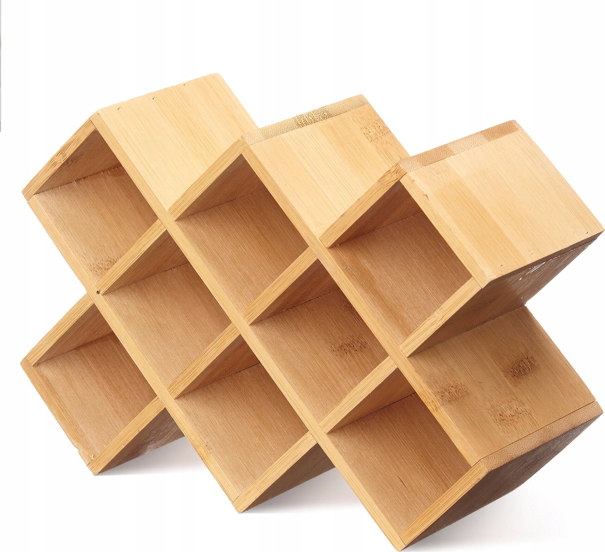 Kinvara Stojak na przyprawy BAMBOO na 10 słoiczków, 7,5 x 24,5 x 17 cm