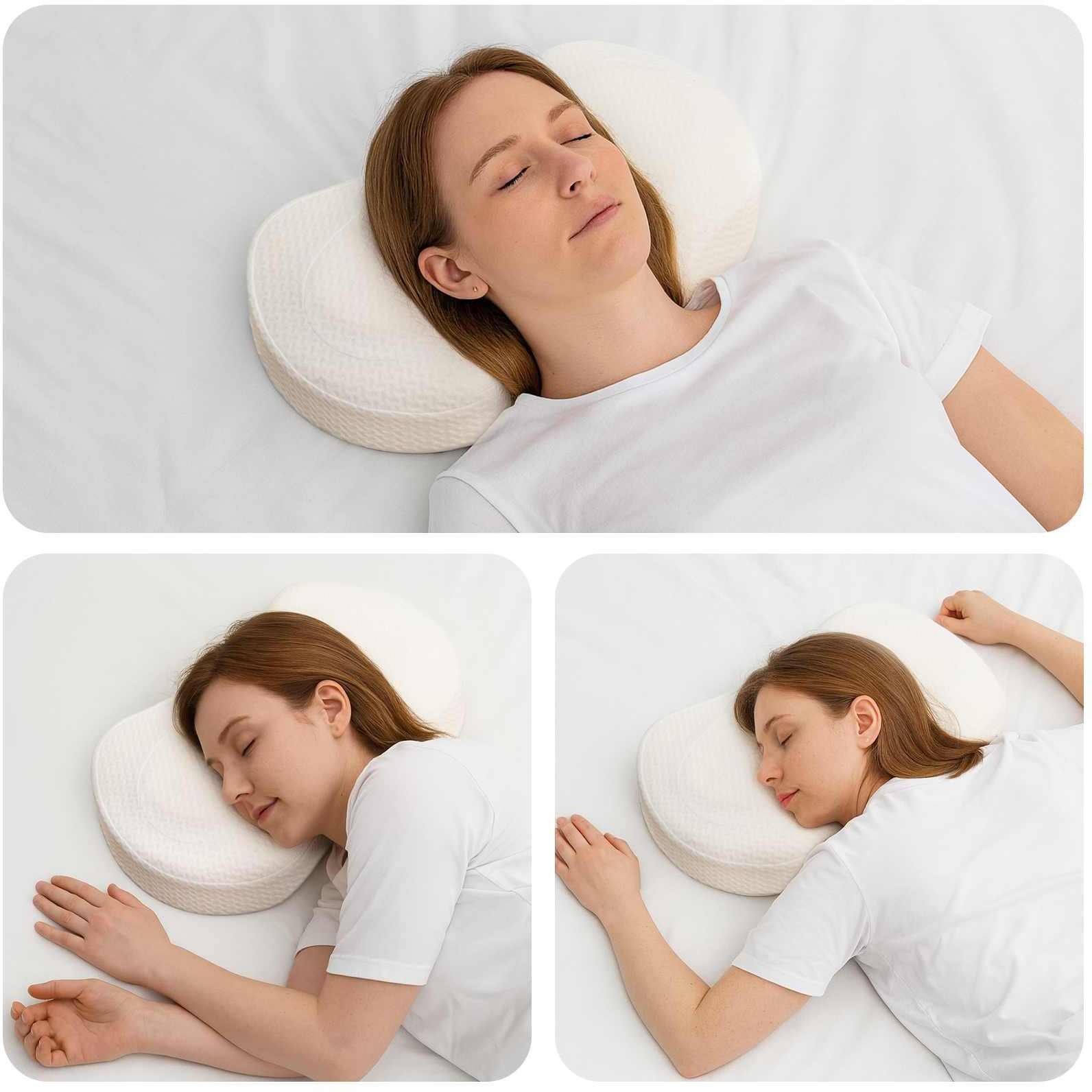 vidaXL Poduszka dekoracyjna biała 55 x 36 x 10 cm