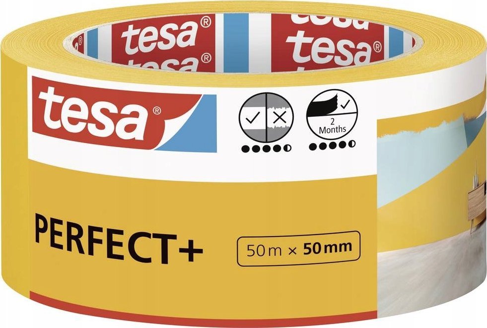 Tesa TESA 56538-00000-01 Taśma maskującą 50 m Nadaje się do użytku w pomieszczeniach Papier
