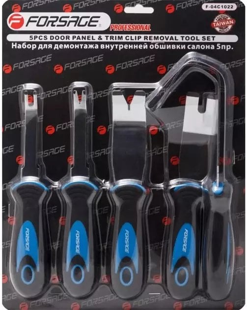 Forsage Komplet narzędzi do demontażu okładzini tapicerki wewnętrznej 5el. w blistrze