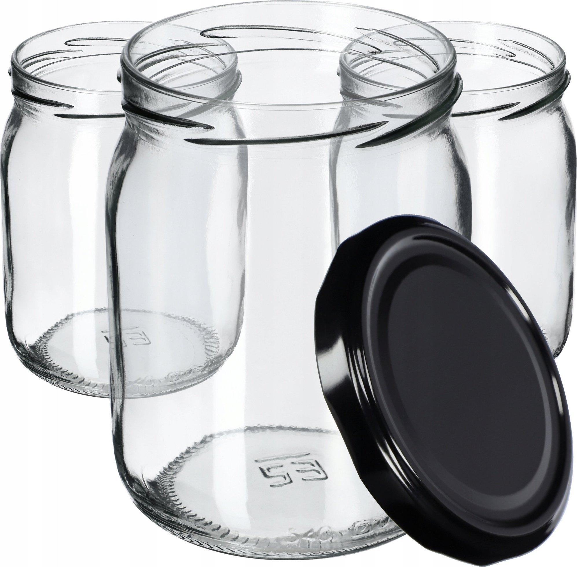 Kadax 16x Słoik Szklany 540ml Słoiki Dżem + Wieczko fi82