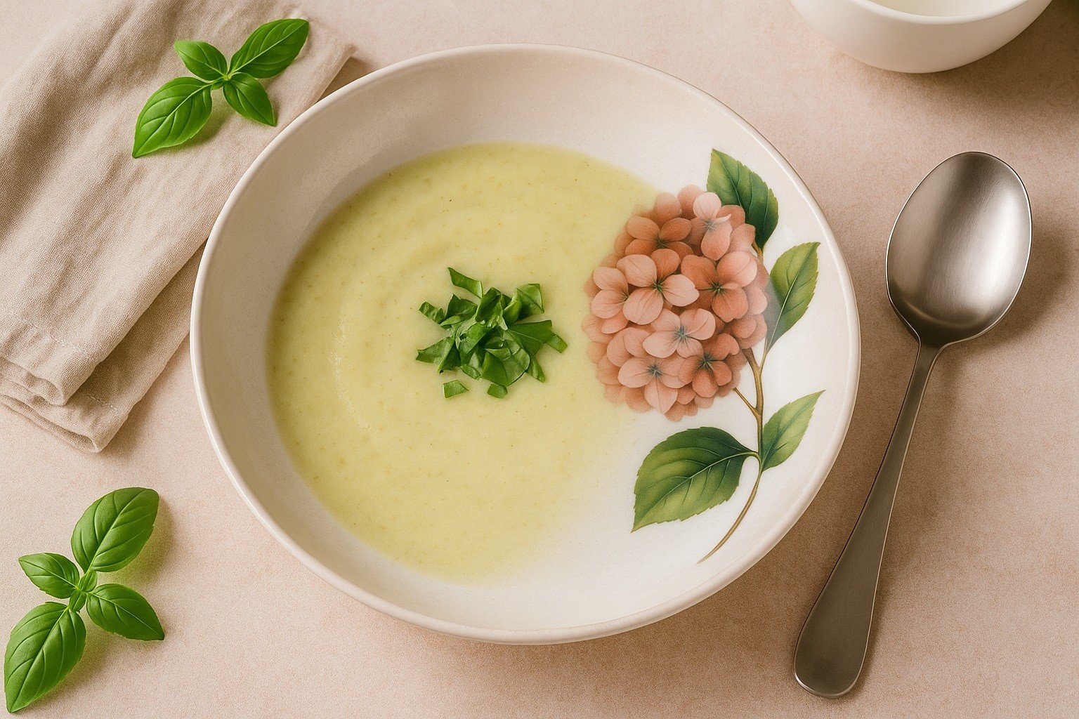 Talerz głęboki 21,5 cm Hortensja Red 644KJ/9202A