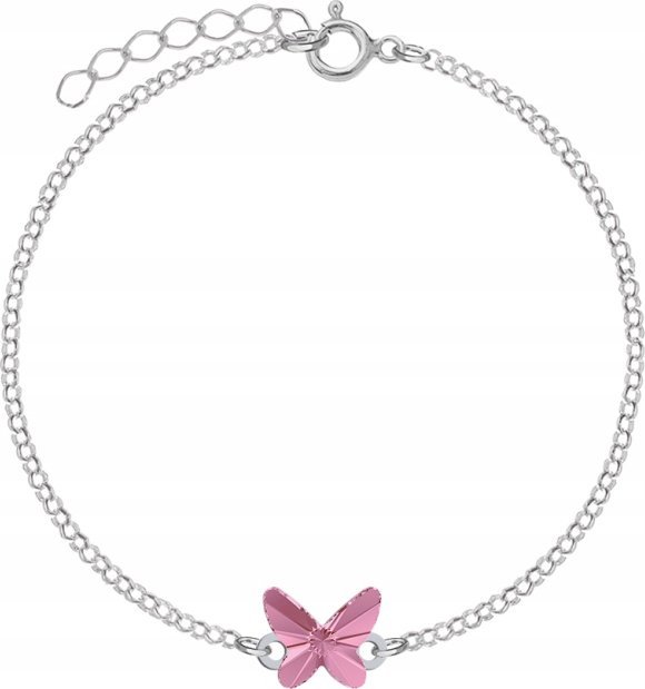 Radziszewska Jewellery Srebrna bransoletka MOTYL różne kolory DEDYKACJA